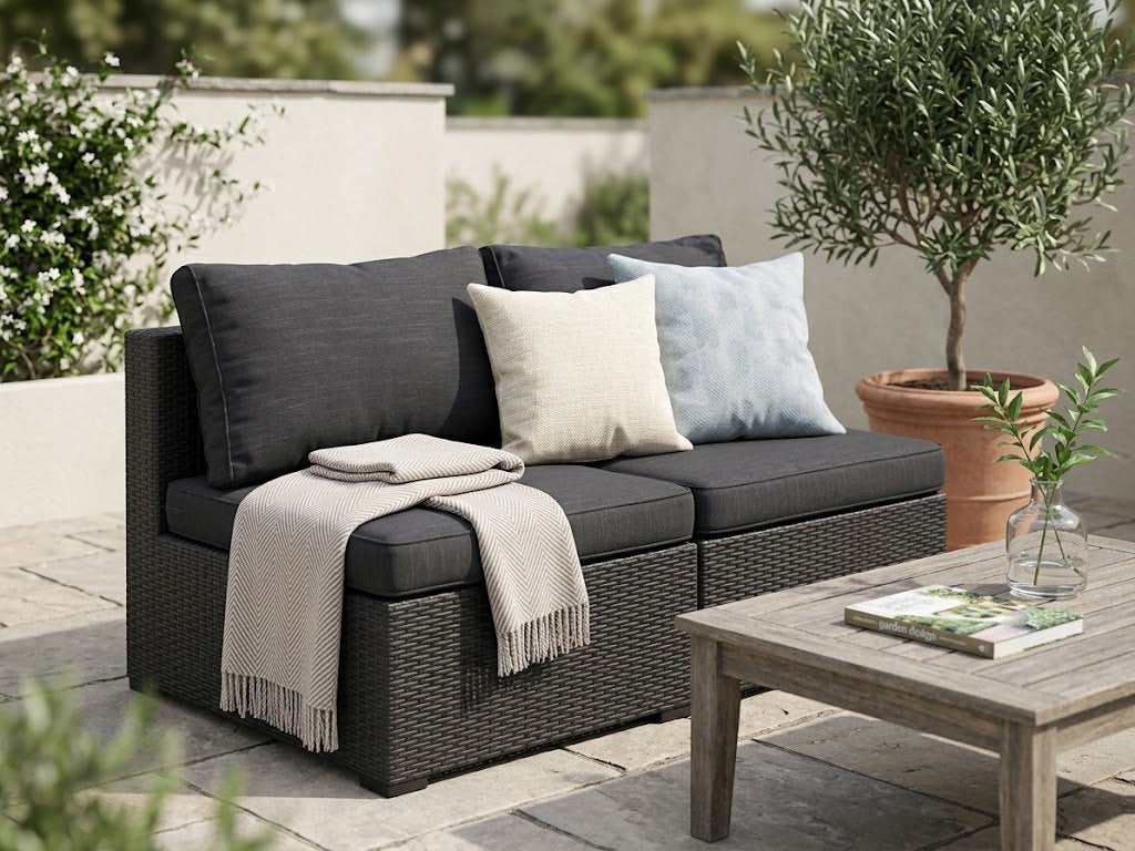 Comfortabele Bois le Duc Loungebank, Enlèvement, Comme neuf, Osier, Banque