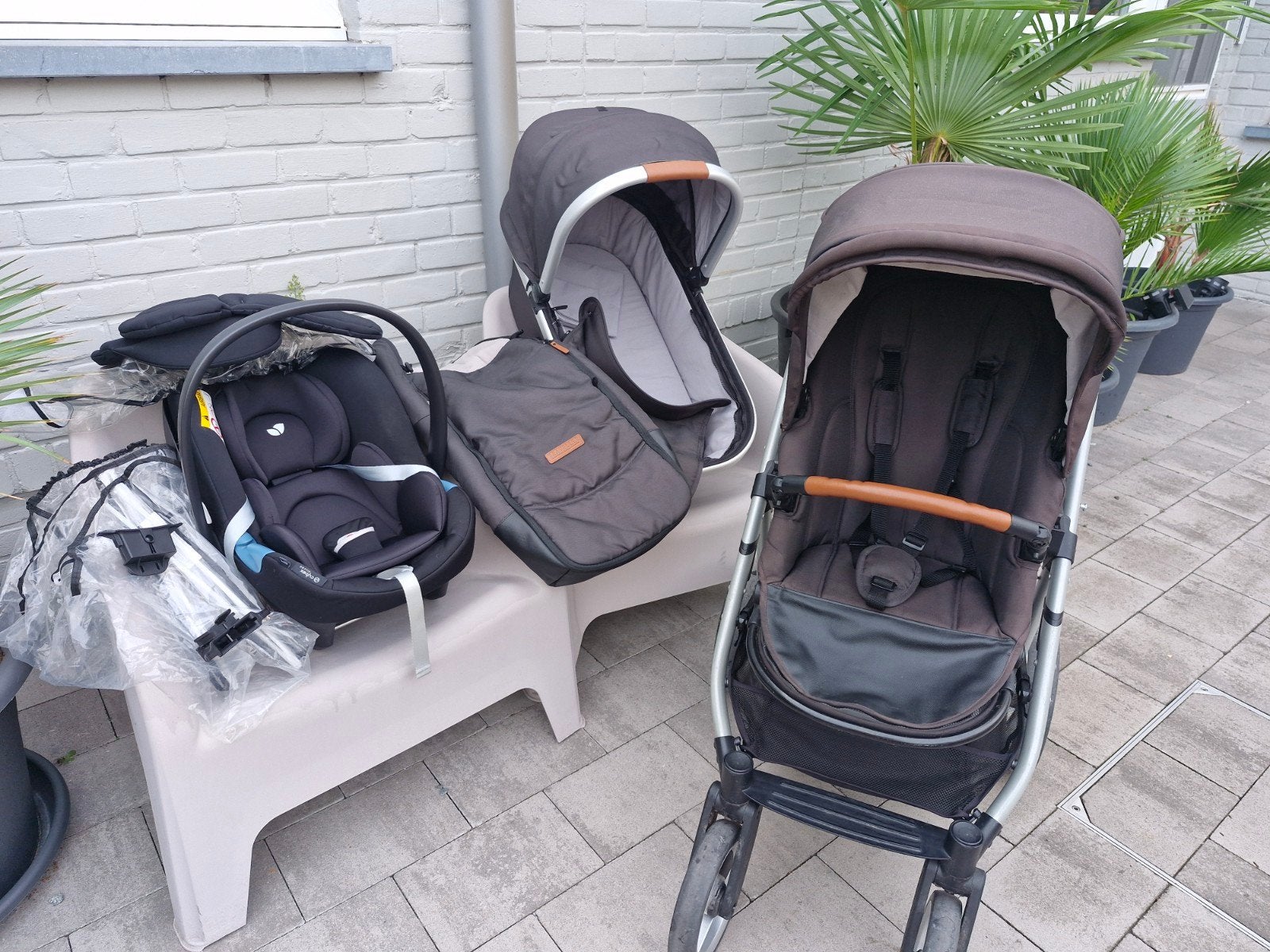kinderwagen volledige en complete set in super nette staat, Zo goed als nieuw, Met autostoeltje, Ophalen, Kinderwagen