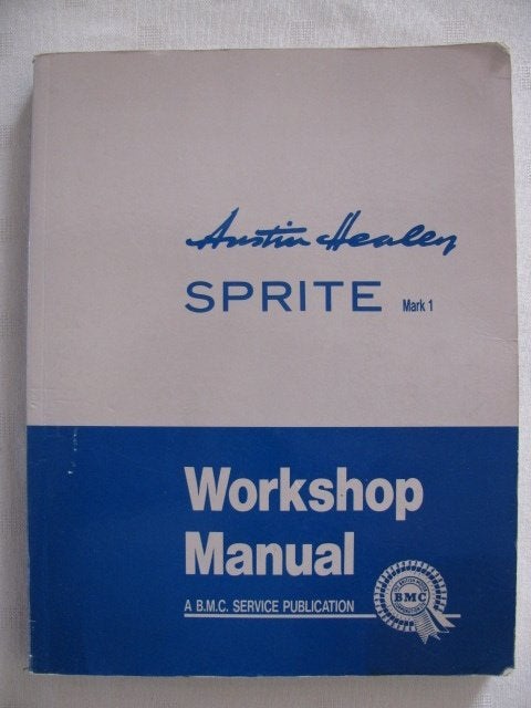 Austin Healey Sprite Mark I Workshop Manual Brooklands BMC, Ophalen of Verzenden