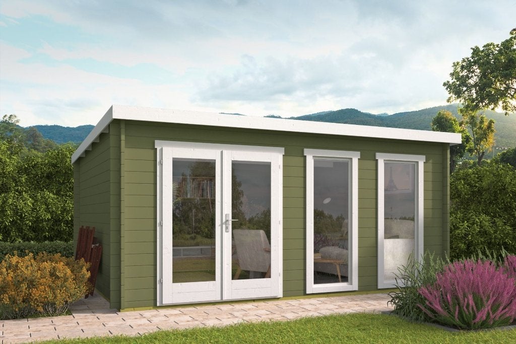 Blokhut - Tuinhuis Annabel | 40 mm | vuren onbehandeld, Verzenden, Nieuw