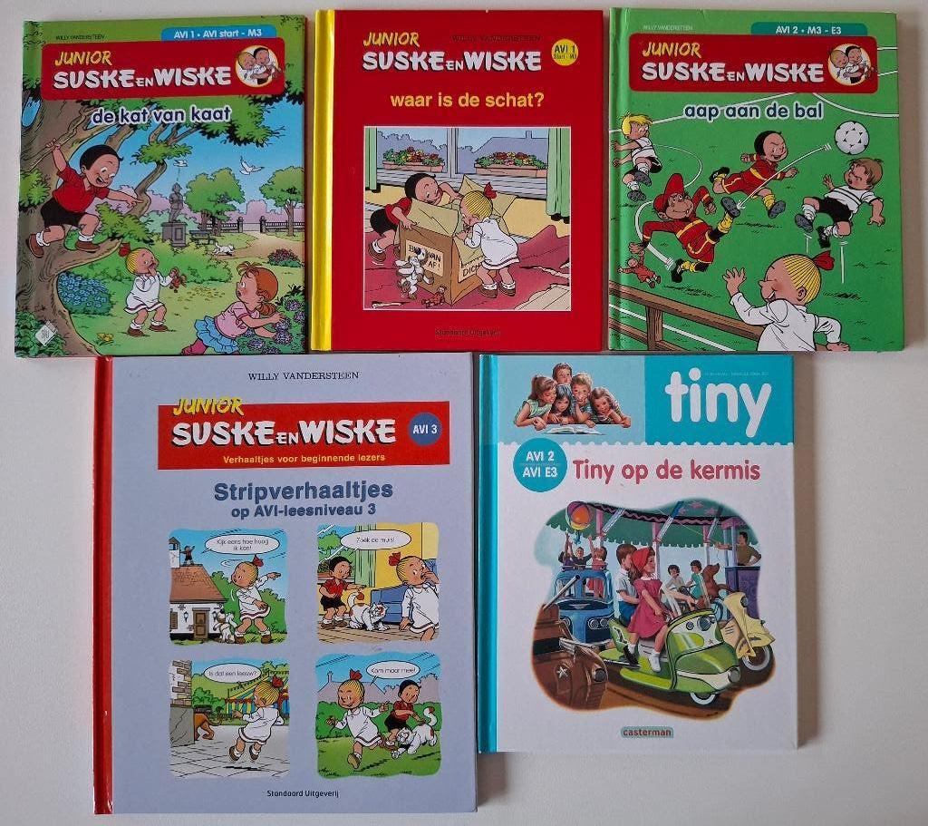 5  leesboekjes Suske & Wiske / Tiny  (AVI 1-AVI 2-AVI 3), Boeken, Kinderboeken | Jeugd | onder 10 jaar, Ophalen of Verzenden, Zo goed als nieuw