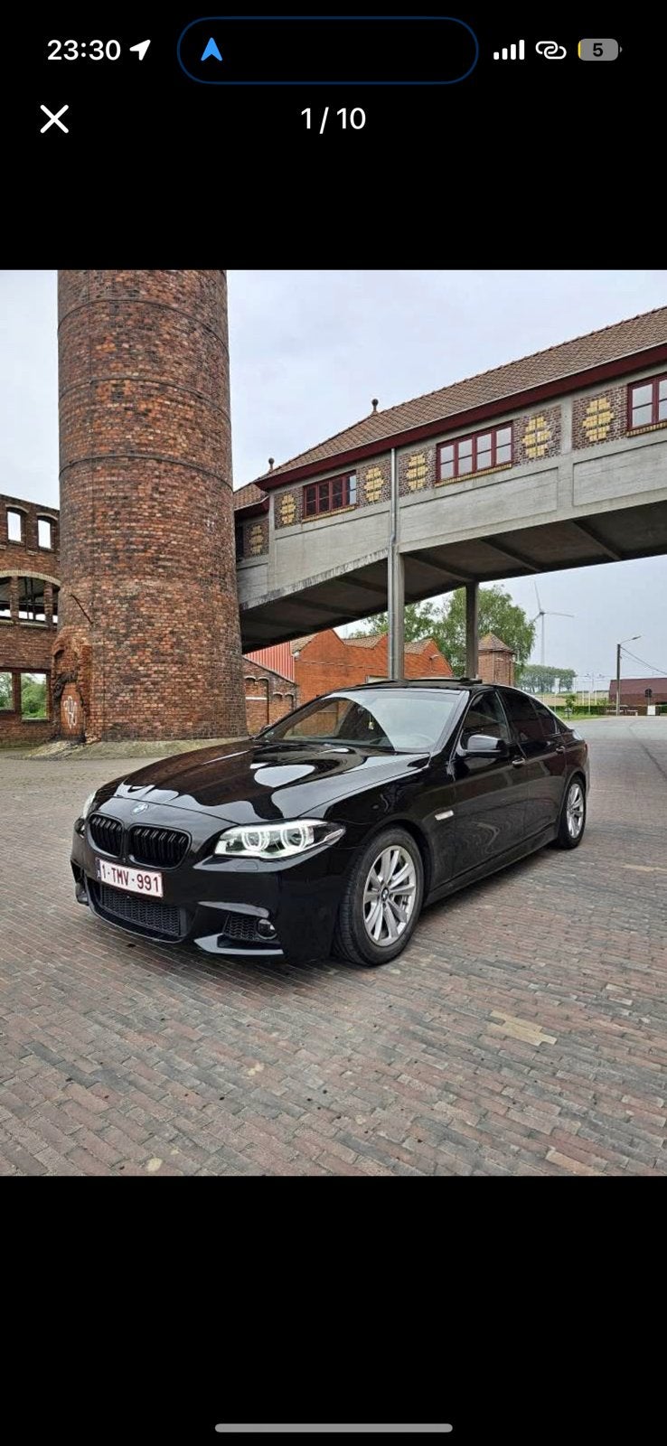 BMW 535I 184.000km, Auto's, Automaat, Zwart, Particulier, Airconditioning