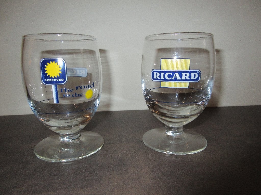 RICARD glas drinkglas Reserved The road to the sun en gewoon, Verzamelen, Ophalen