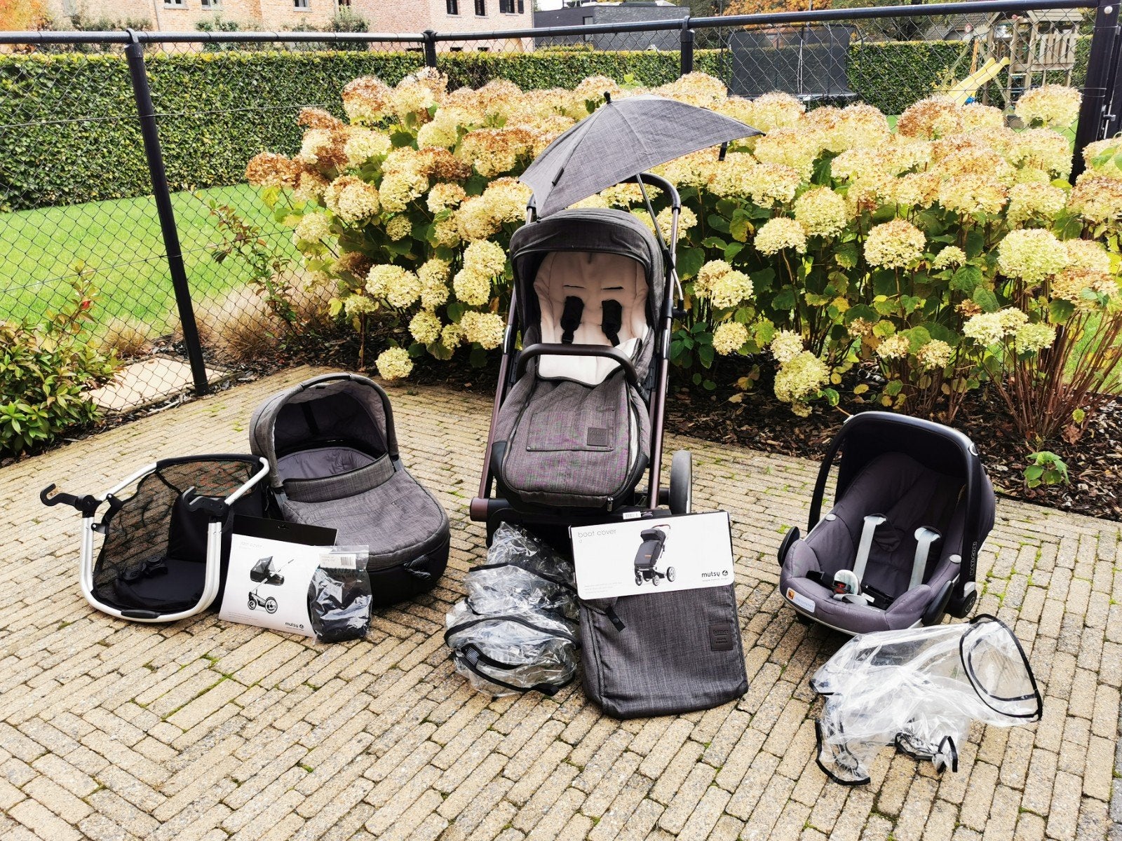 Mutsy I2 incl alle toebehoren, Enlèvement, Poussette, Mutsy, Avec siège auto
