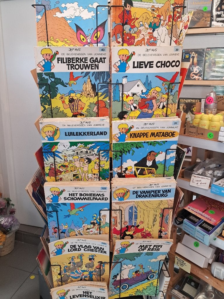 Stapel strips Suske Wiske, Ophalen