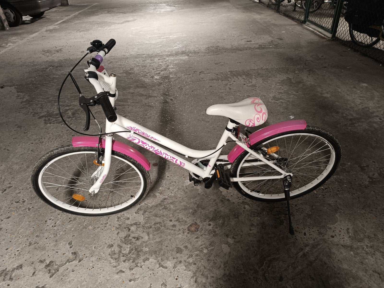 fiets meisje, Ophalen