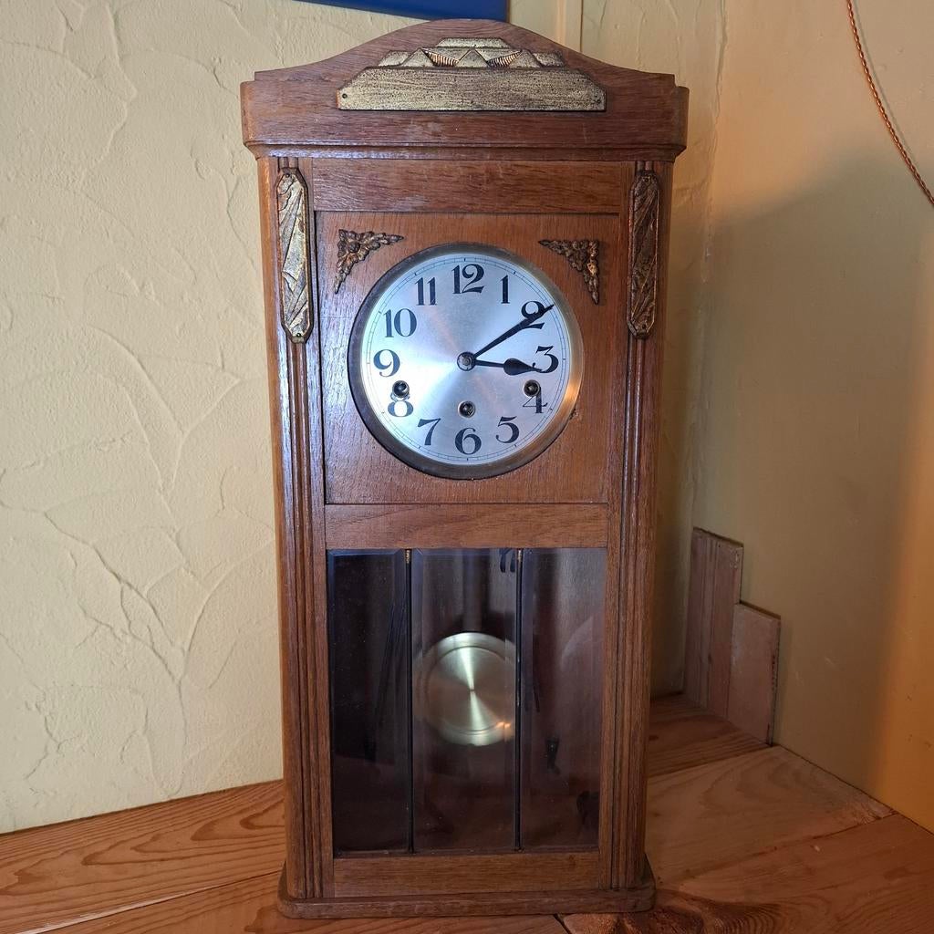 Ancienne horloge bois et laiton, Enlèvement