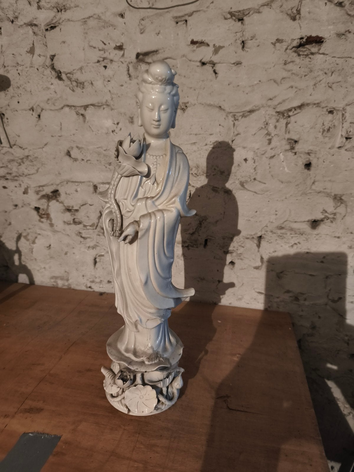 Statue chinoise, Ophalen, Wit
