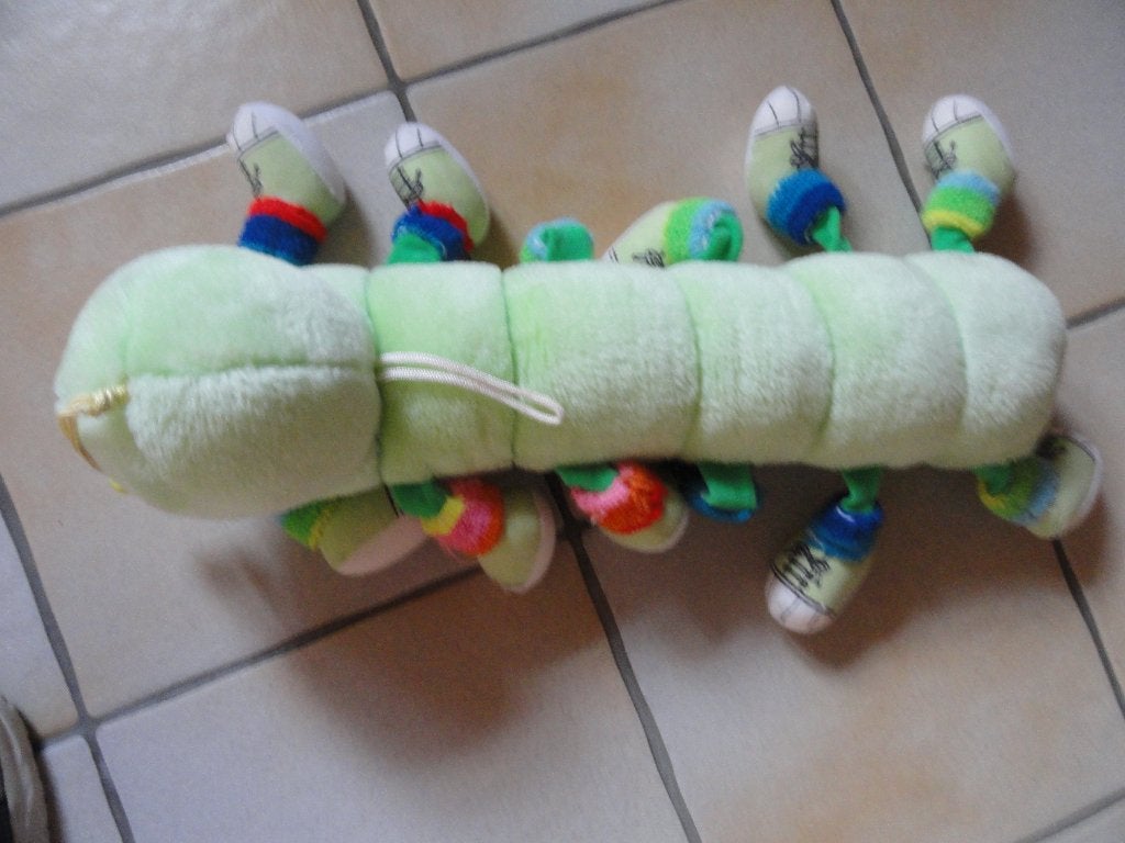 VINTAGE Peluche chenille, Gebruikt, Overige typen, Ophalen of Verzenden, Meerkleurig