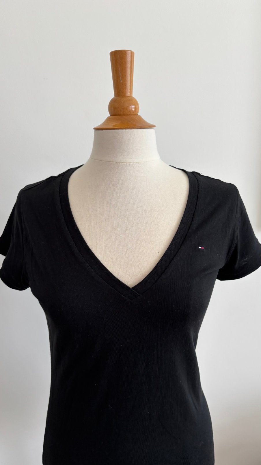 T-shirt dames (L) Tommy Hilfiger, Kleding | Dames, Topjes, Ophalen, Zo goed als nieuw, Zwart