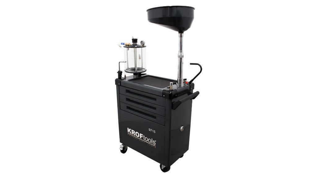 Chariot de vidange d'huile 90L+système d'aspiration+douilles, Enlèvement ou Envoi, Neuf