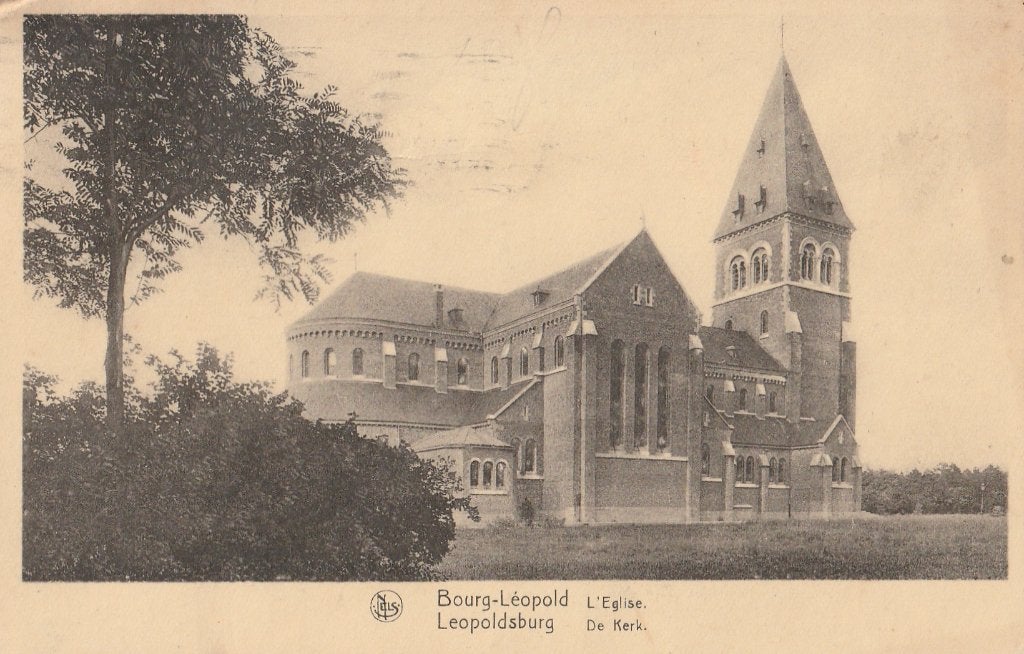 LEOPOLDSBURG -  De Kerk, Ophalen of Verzenden, 1920 tot 1940, Gelopen, Limburg