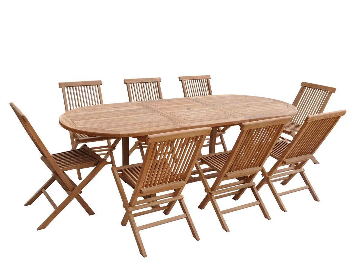 Ovale Tuinset - incl. 8 stoelen - nieuw!! PROMO, Tuin en Terras, Ophalen, Nieuw, Stoel, Tuinset