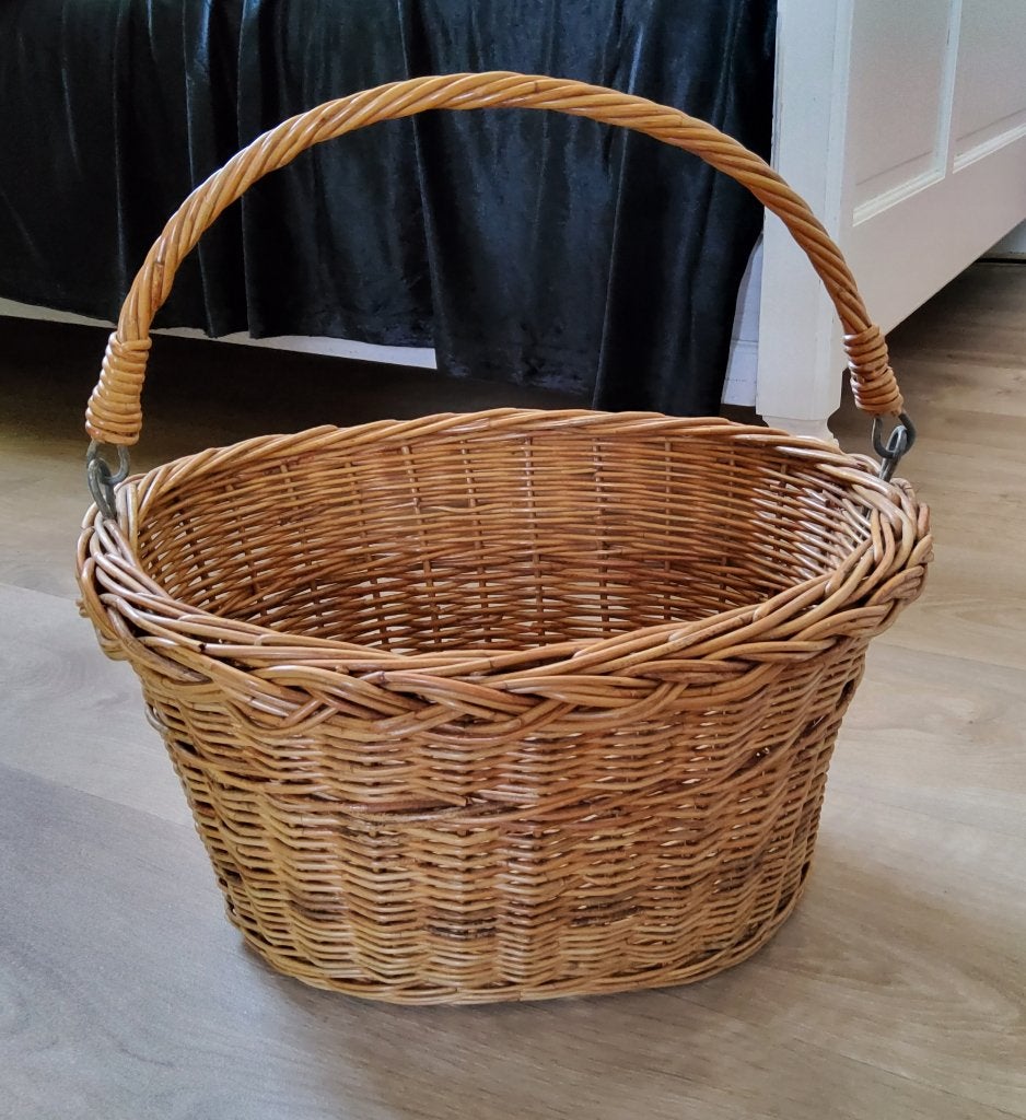 Panier à vélo/caddie/panier de pique-nique/ paniercanne neuf, Neuf, Enlèvement ou Envoi, Osier, Panier