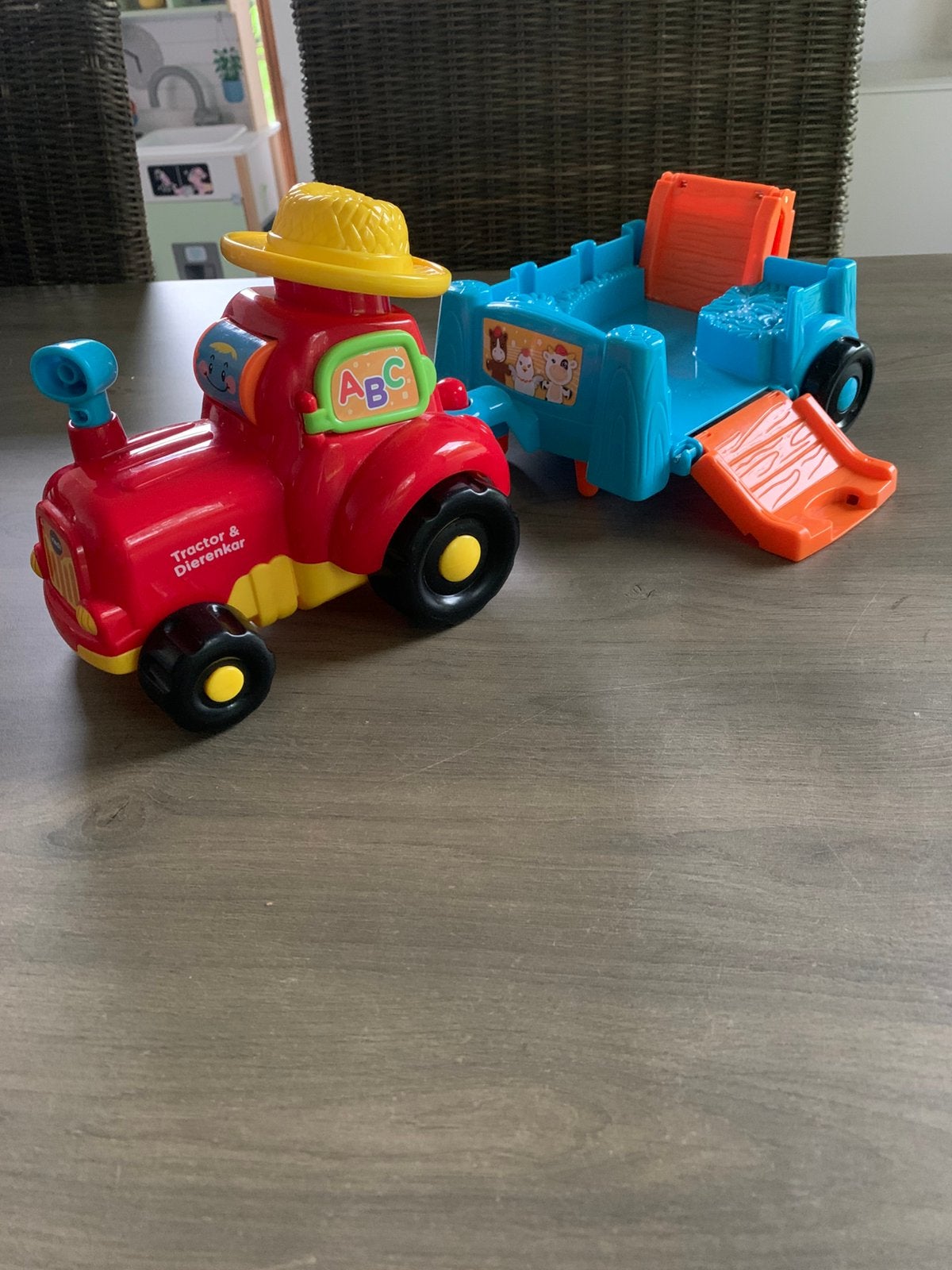 Vtech tractor & dierenkar, Ophalen of Verzenden, Zo goed als nieuw, 2 tot 4 jaar