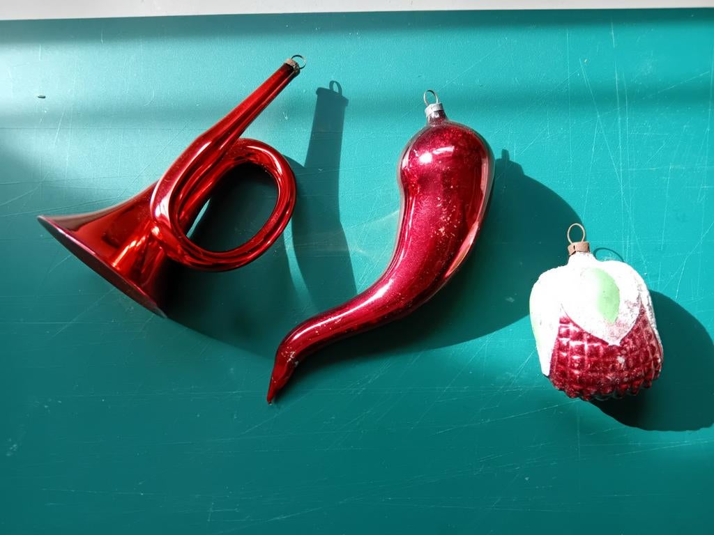 Vintage kerstballen, Diversen, Kerst, Ophalen of Verzenden