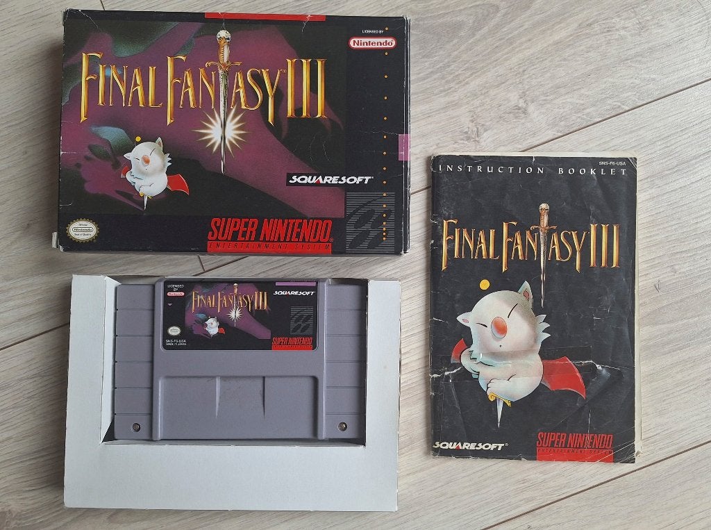 Final Fantasy 3 complet en boîte (CIB) pour la SNES, Consoles de jeu & Jeux vidéo, Enlèvement ou Envoi, 1 joueur, Jeu de rôle (Role Playing Game)