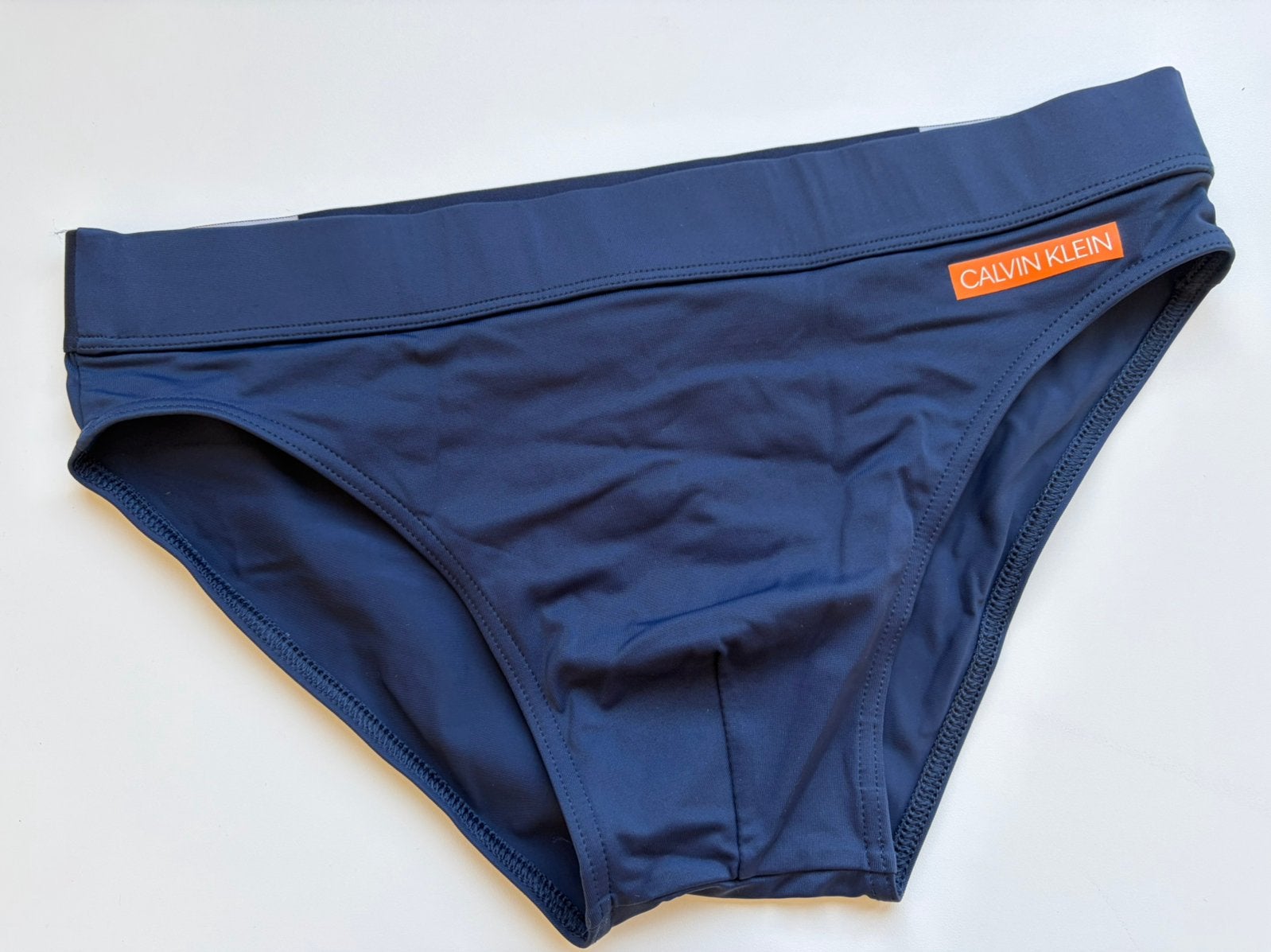 Calvin klein Zwemslip, Verzenden, Maat 48/50 (M), Blauw, Zwemslip