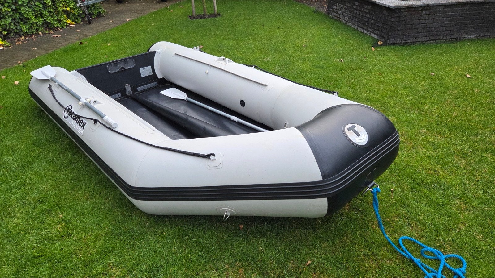 Rubberboot Talamex QLX350 Alu + optioneel 4PK motor., Watersport en Boten, Rubberboten, Gebruikt, Talamex, Aluminium, Brandstoftank