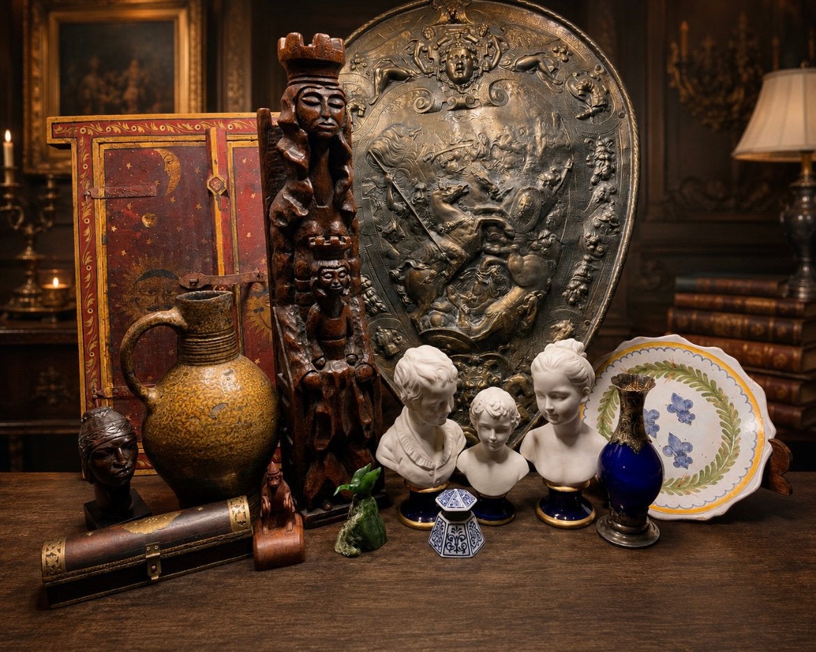 Antiek/Art Deco/Vintage en decoratieve objecten te koop!, Ophalen