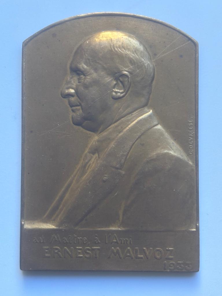 ULG - médaille Ernest MALVOZ par Devreese, Timbres & Monnaies, Pièces & Médailles, Enlèvement ou Envoi