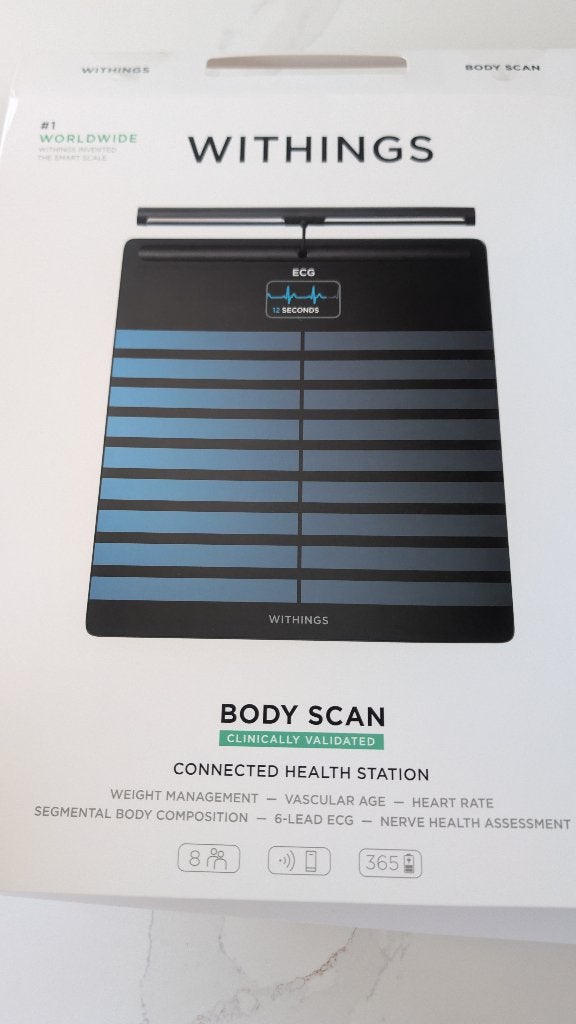 Withings body scan nieuw, Electroménager, Neuf, 100 kg ou plus, Enlèvement ou Envoi, Plus fin que 1 gramme