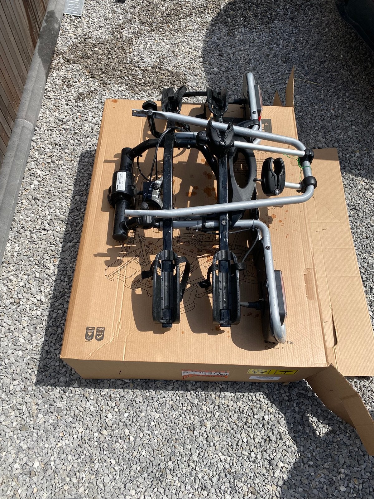 Porte velos Thule EuroRide941 - 2 velos - attelage - 7 broch, Autos : Divers, Porte-vélos, Enlèvement, 2 vélos, Comme neuf