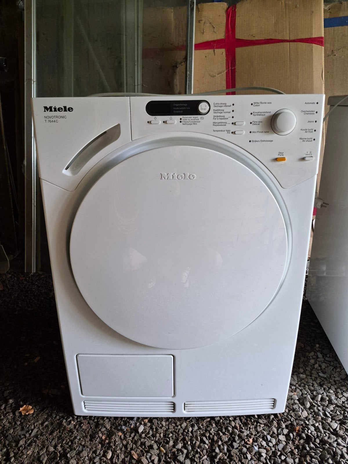 Condens droogkast miele, Ophalen, 6 tot 8 kg, Gebruikt, Anti-kreukfase