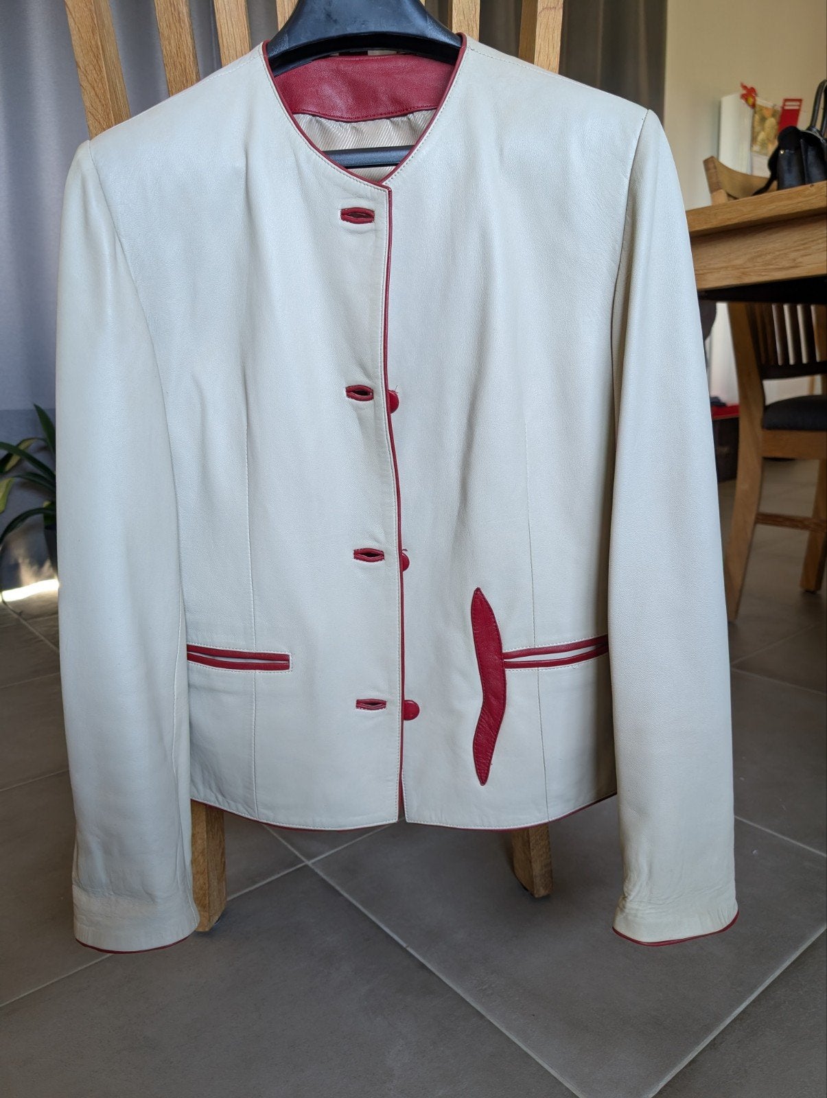 lederen vestjes, Ophalen, Gedragen, Maat 42/44 (L), Jasje