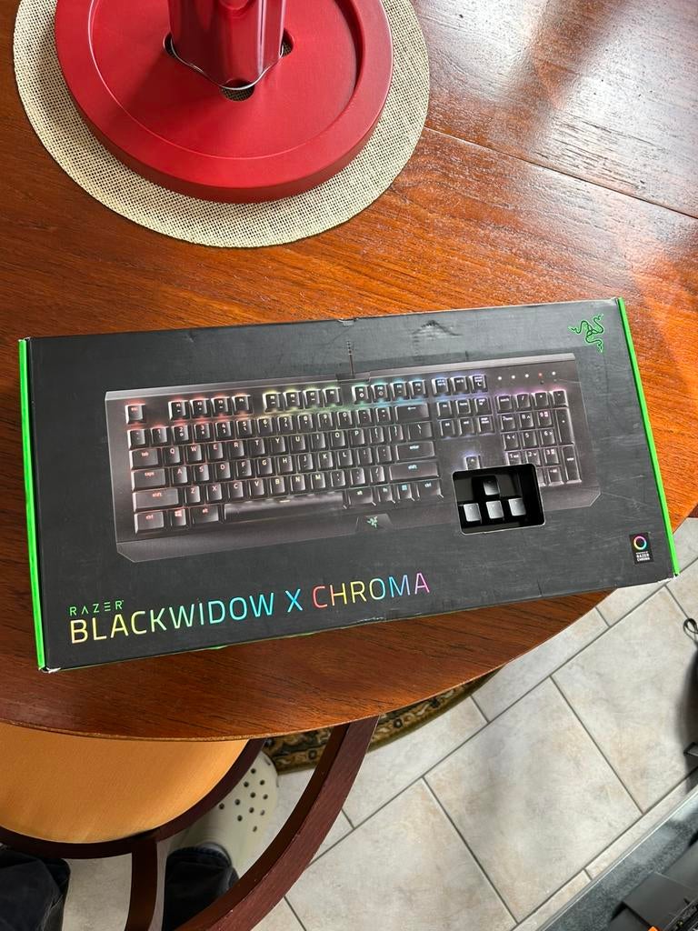 Clavier mécanique RAZER BlackWidow x Chroma, Clavier gamer, Azerty, Comme neuf, Enlèvement