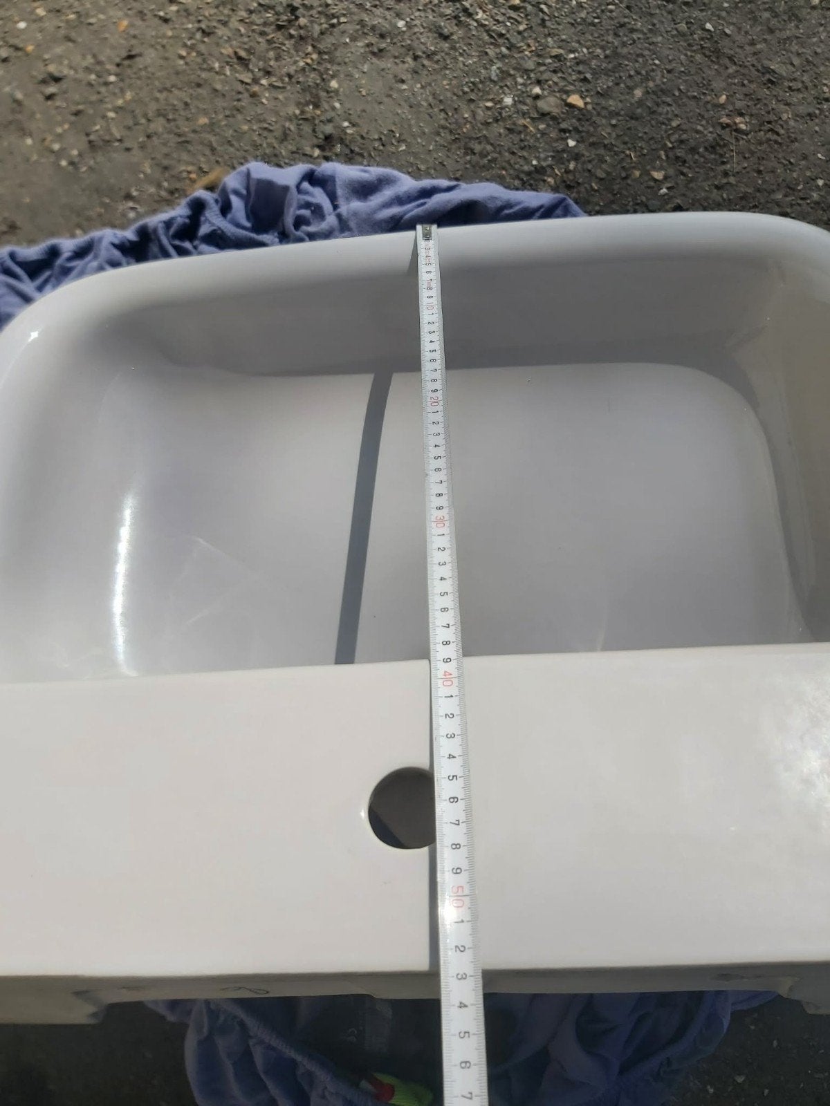 grand lavabo : longueur 66 cm, largeur 65 cm, hauteur 53 cm, Enlèvement, Comme neuf