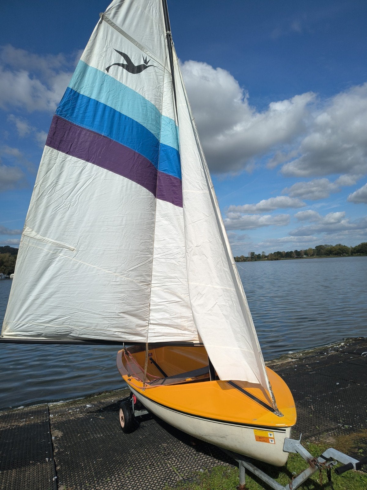 T.k kolibri zeilboot met trailer, Ophalen