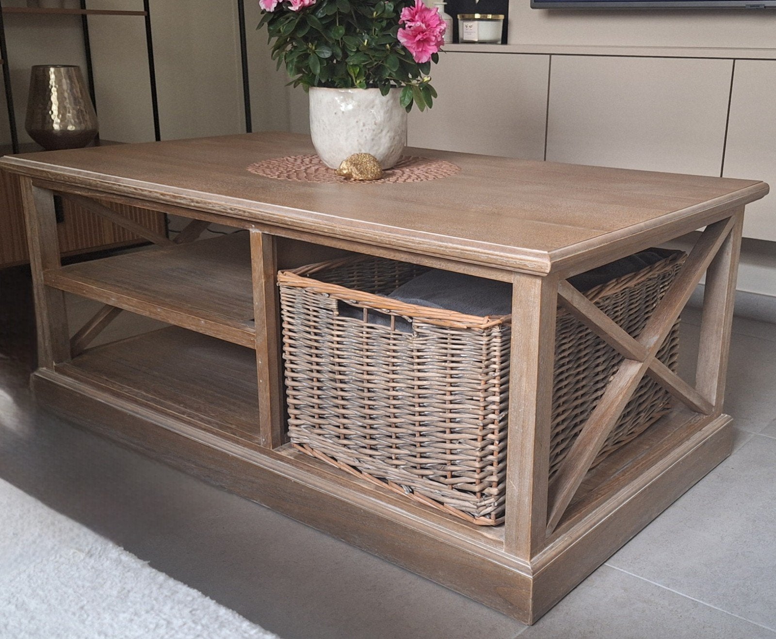 Table basse de style champêtre, 100 à 150 cm, Landelijk, Enlèvement, Utilisé