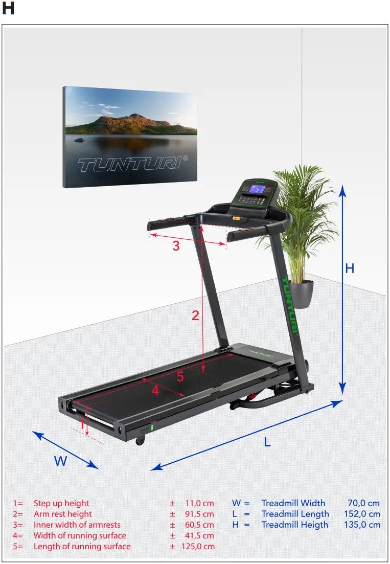 Hardloopband Tunturi  T40, Enlèvement, Comme neuf, Jambes