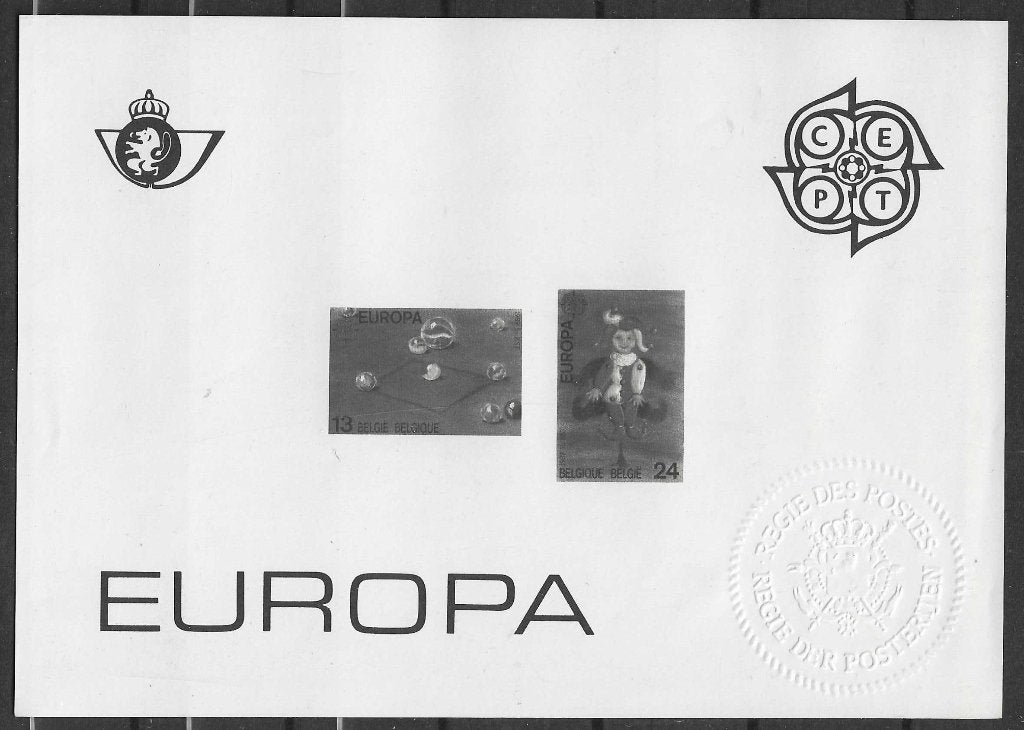 Belgique OPC 2323-24 ZW/NB Europe Jeux pour enfants **, Enlèvement ou Envoi, Non oblitéré, Europe
