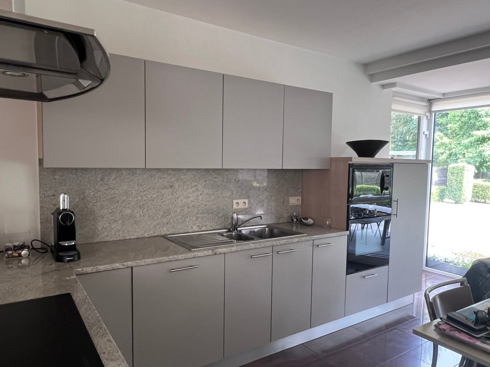 Complete keuken met toestellen, Granit ou Pierre, Enlèvement, Utilisé, Crème
