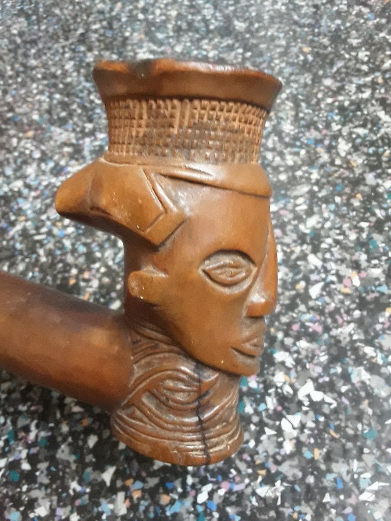 Pipe kuba, Congo, Kongo, Afrique, Afrka, Antiquités & Art, Enlèvement ou Envoi