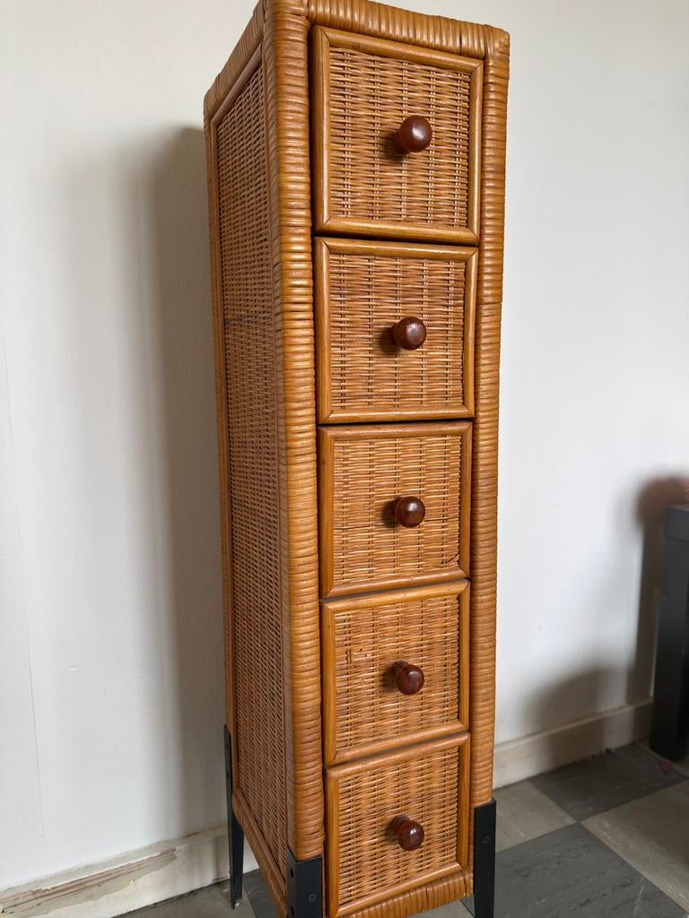 Commode colonne vintage tiroirs, Ophalen, Zo goed als nieuw