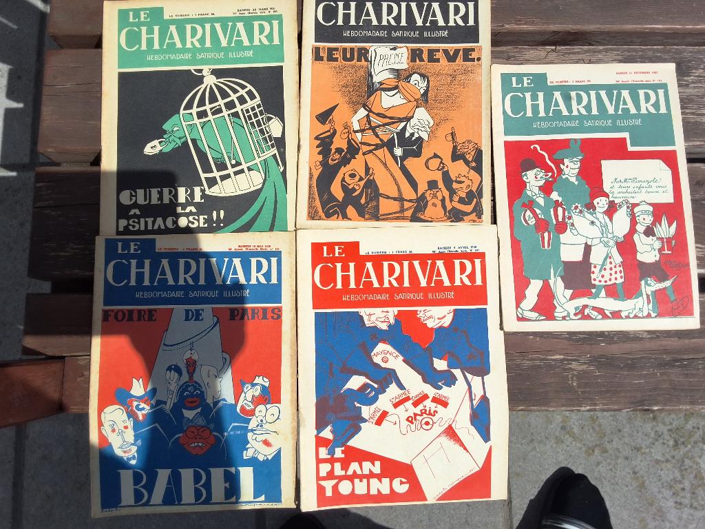 Lot d’anciennes revue le charivari, Livres, Enlèvement ou Envoi