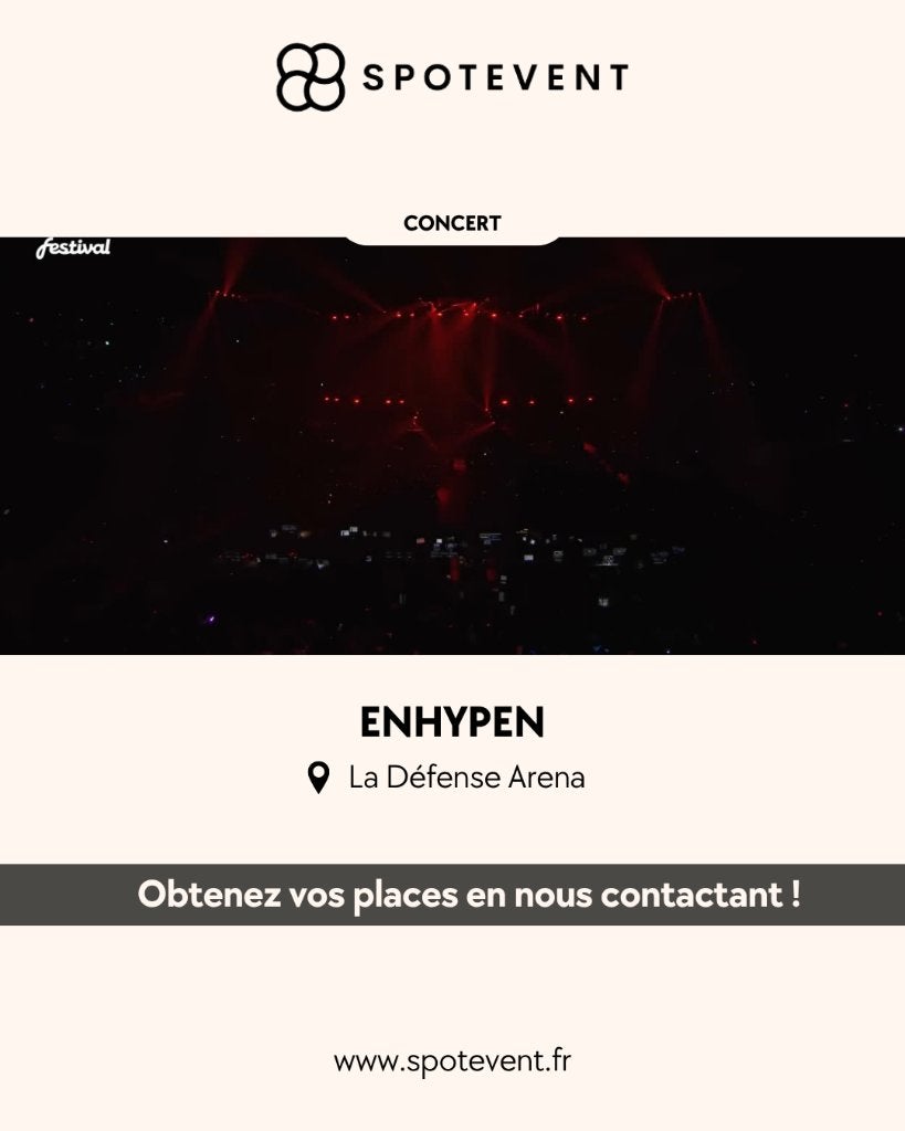 Enhypen - Concert - Places / Billets