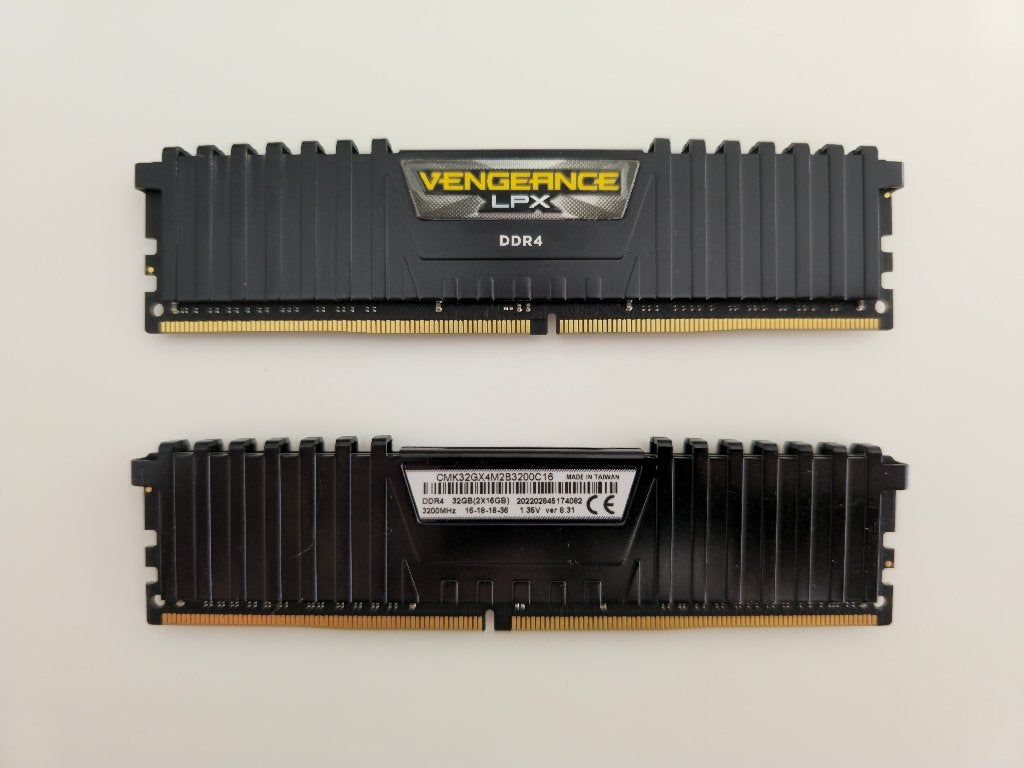 Corsair Vengeance LPX 16GB (2x16GB) DDR4 3200MHz, Computers en Software, RAM geheugen, Ophalen, Gebruikt, 32 GB, DDR4