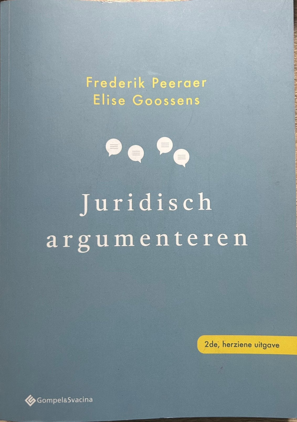 Handboek Juridisch argumenteren, Boeken, Ophalen of Verzenden, Zo goed als nieuw, Hoger Onderwijs