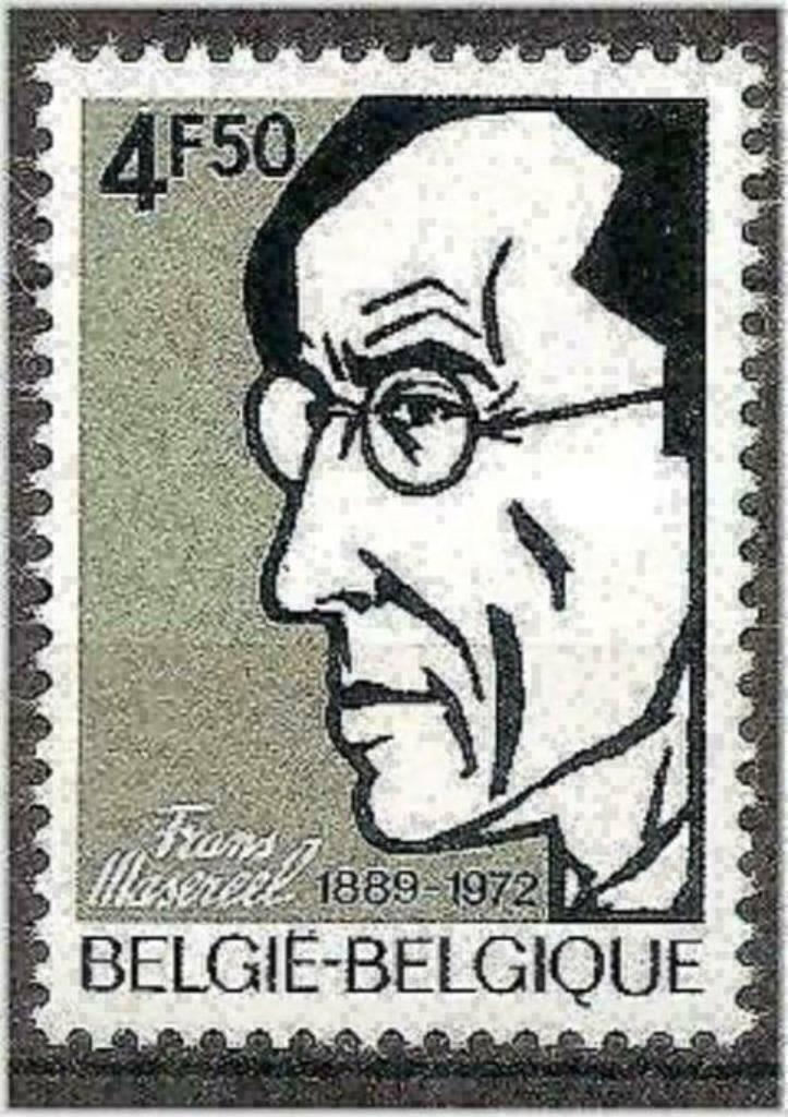 Belgique 1972 - Yvert/OBP 1641 - Peintre Frans Masereel (PF), Envoi, Non oblitéré, Neuf, Art