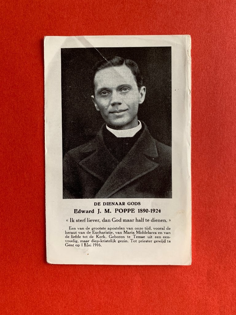 Relikwie Relique Dienaar Gods Edward Poppe Priester, Ophalen of Verzenden, Gebruikt, Kleding, Christendom | Katholiek