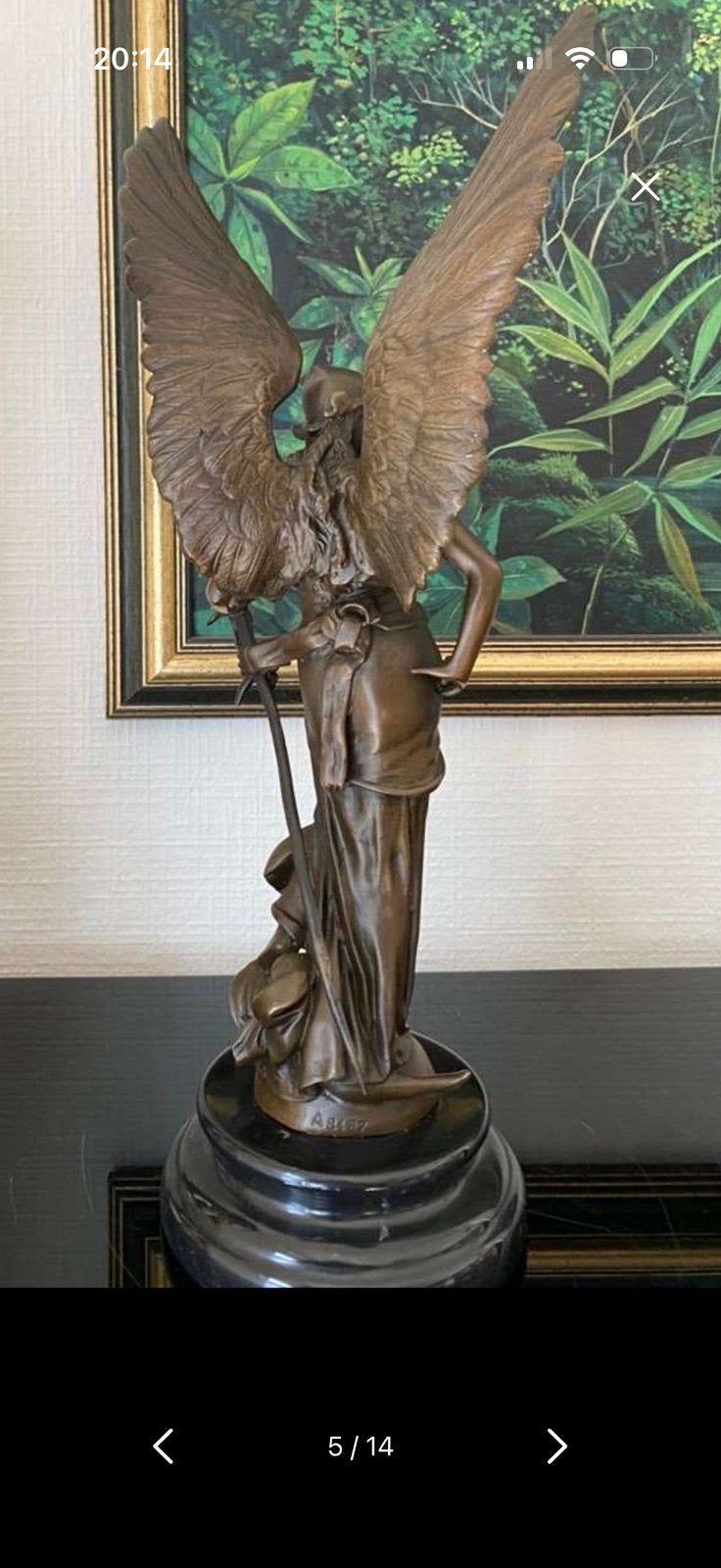 UNE SCULPTURE EN BRONZE APPELÉE LA PAIX ARMÉE, Enlèvement, Bronze
