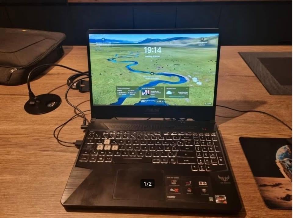 ASUS Tuf gaming laptop, Ophalen, Ryzen 7, Gebruikt, 15 inch