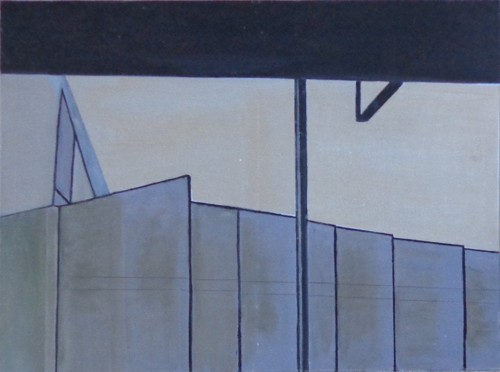 ANNE WOUTERS / ARCHITECTUUR / OLIEVERF / 60x80cm / CHASSIS, Antiquités & Art, Enlèvement, Signé, Peinture à l'huile, Paysage urbain