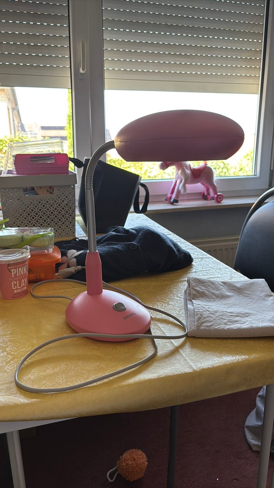 Bureaulamp roos, Ophalen, Bureaulamp, Philips, Inclusief lichtbron