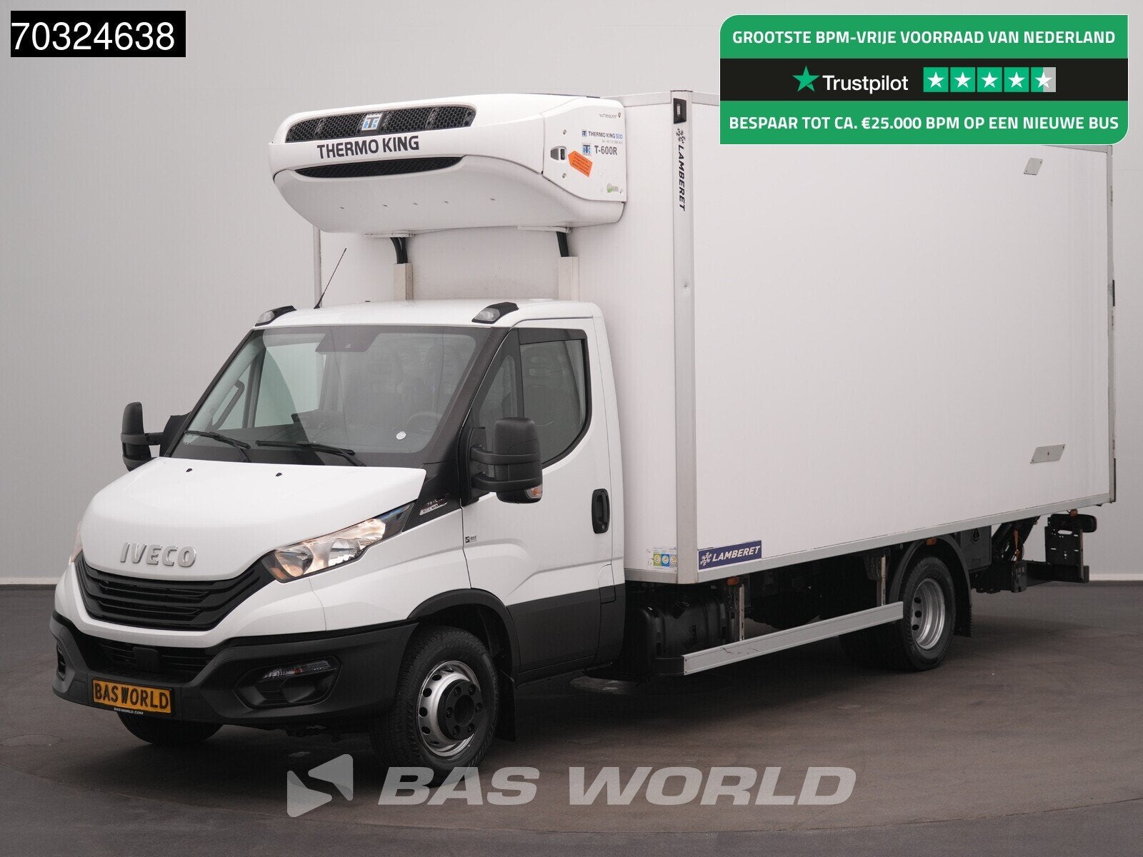 Iveco Daily 72C21 3.0L Automaat Lamberet Laadklep Koelwagen, Stof, Gebruikt, Euro 6, 4 cilinders