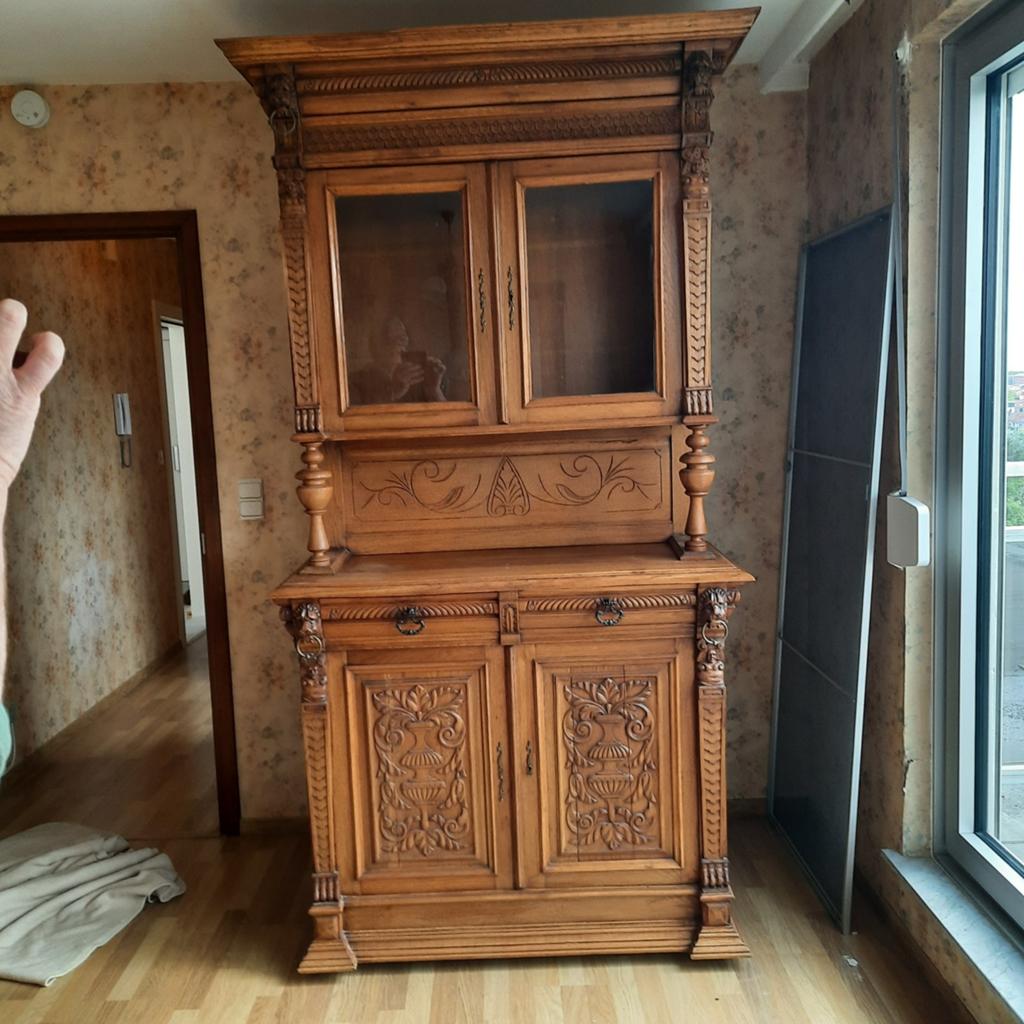 Eiken kast handgemaakt, Antiek en Kunst, Ophalen